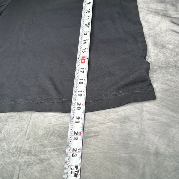 Lot 3 Long Sleeved Tops S Women Layering Turtleneck Blue Navy Gray Cotton Winter - Picture 4 of 11